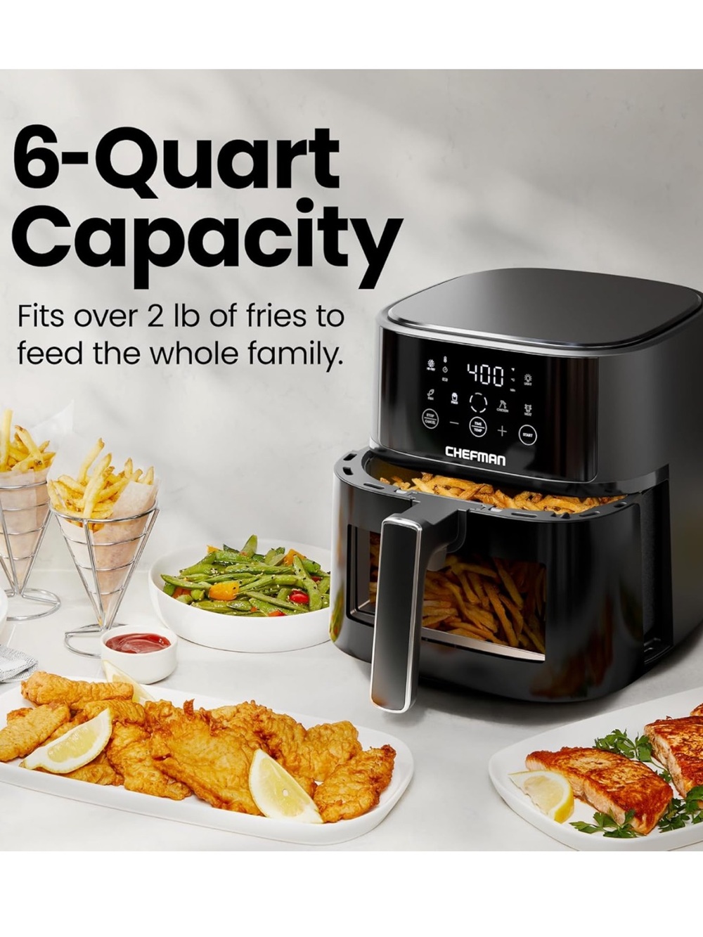 6-Quart Air Fryer - Crisp, Healthy Family Meals